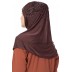 Jersey Instant Hijab - Coca Brown
